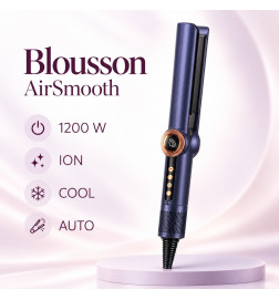 Фен-випрямляч для волосся Blousson AirSmooth 2-в-1, 1200 Вт, Navi