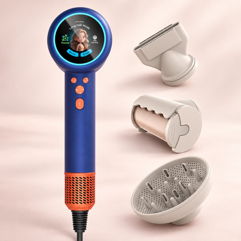 Фен Blousson AirSense Blue-orange 2000 Вт — купити
