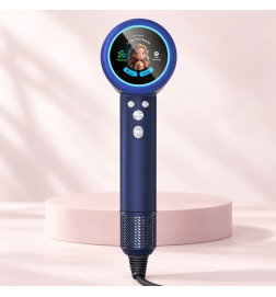 Фен для волосся Blousson AirSense Blue 2000 Вт, з дисплеєм і 3 насадками