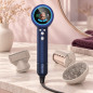 Фен для волосся Blousson AirSense Blue 2000 Вт, з дисплеєм і 3 насадками Фен для волосся Blousson AirSense Blue 2000 Вт, з дисплеєм і 3 насадками